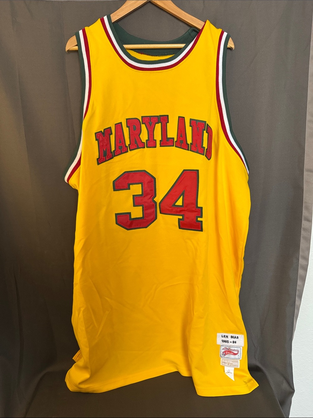 Vintage Maryland Basketball Jersey -Len Bias Number 34